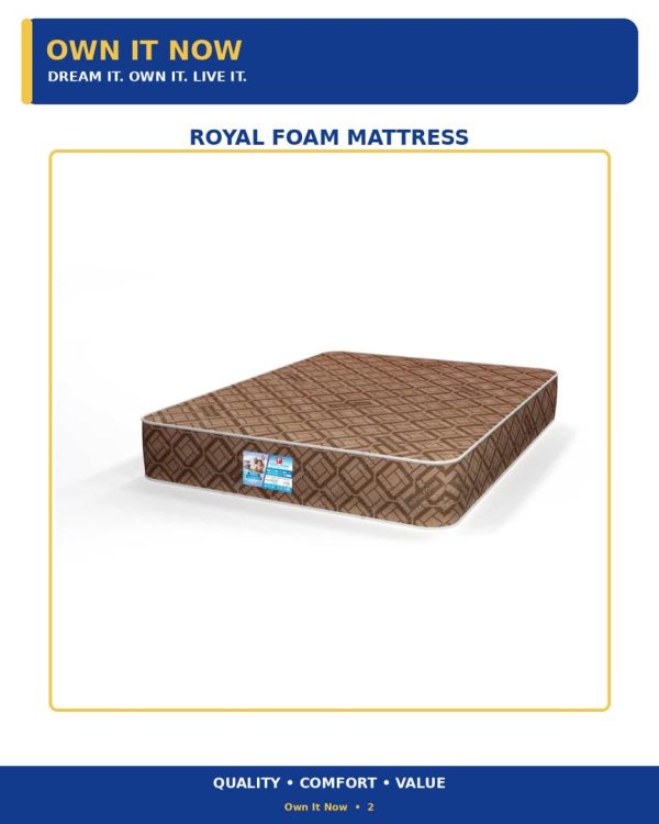 Royal foam 75x36x6